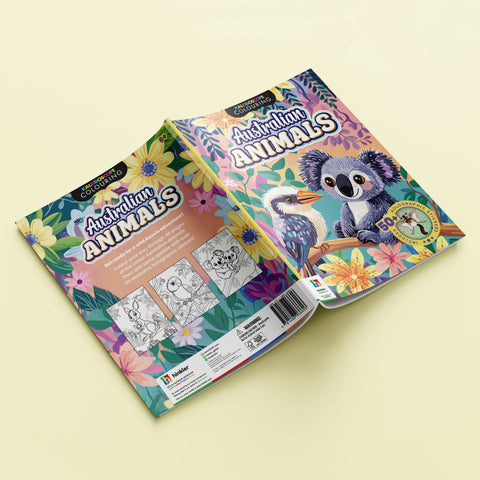 Kaleidoscope Sticker Colouring Australian Animals
