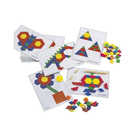 Pattern Block Picture Cards 20pcs