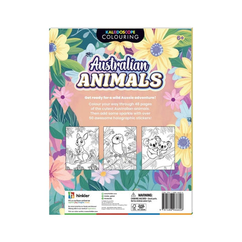 Kaleidoscope Sticker Colouring Australian Animals