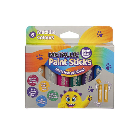 Little Brian Paint Sticks - Metallic 6pk