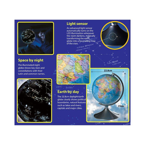 Brainstorm Toys - 2 in 1 Globe: Earth and Constellations