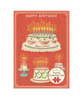 Cavallini Puzzle Greeting Card 60 Pc - Cake
