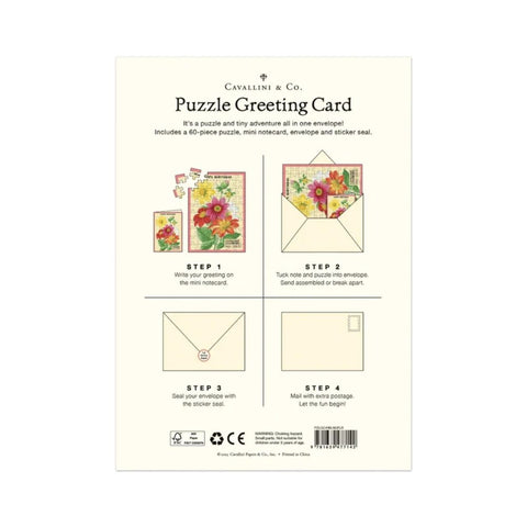 Cavallini Puzzle Greeting Card 