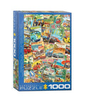 Eurographics - Vintage Travel Collage 1000pc puzzle