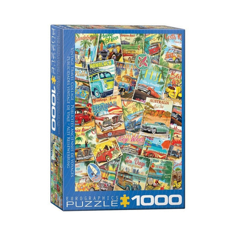 Eurographics - Vintage Travel Collage 1000pc puzzle