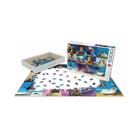 Eurographics - Zodiac Cats 1000pc puzzle