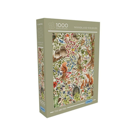 Gibsons - Art File Woodland Wildlife 1000pc puzzle