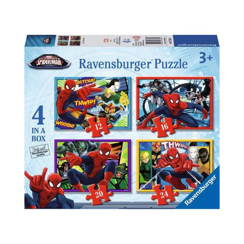 Marvel 4 In A Box Ultimate Spiderman Puzzles