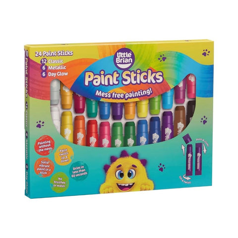 Little Brian Paint Sticks - Assorted 24pk