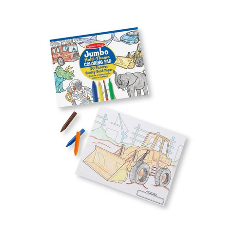 Jumbo Multi -Themed Colouring Pad 
