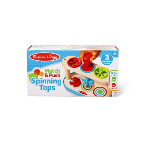 Melissa & Doug - Match & Push Spinning Tops