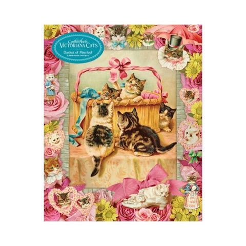 Cynthia Hart's Victoriana Cats: Basket of Mischief 1,000-Piece Puzzle