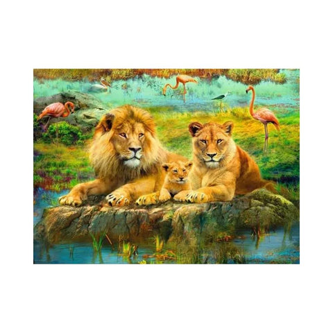 Lions in the Savannah 500-piece puzzle
