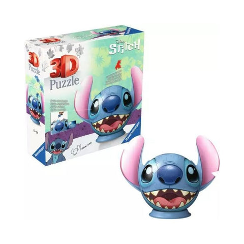 Ravensburger - 3D Puzzle Ball Disney Stitch with Ears 72-piece