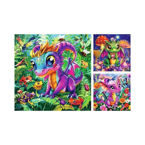 Ravensburger - Baby Garden Dragons 3x49pc