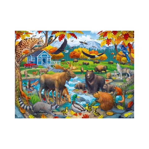 Ravensburger - Wildlife Gathering 150pc puzzle