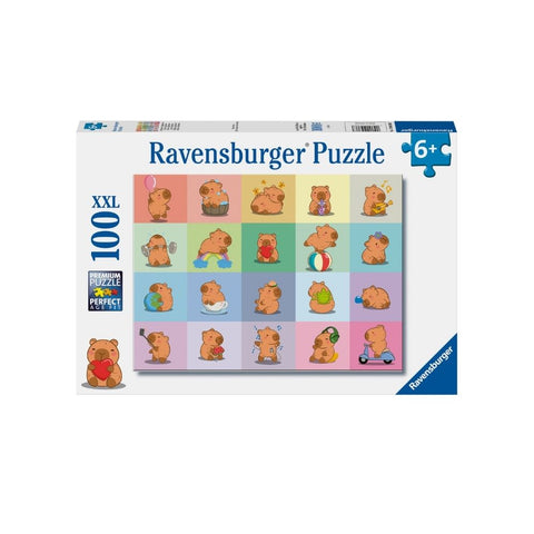 Ravensburger - Cute Capybaras 100pc puzzle
