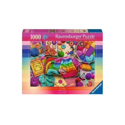 Vintage Knitting & Crochet 1000-piece puzzle