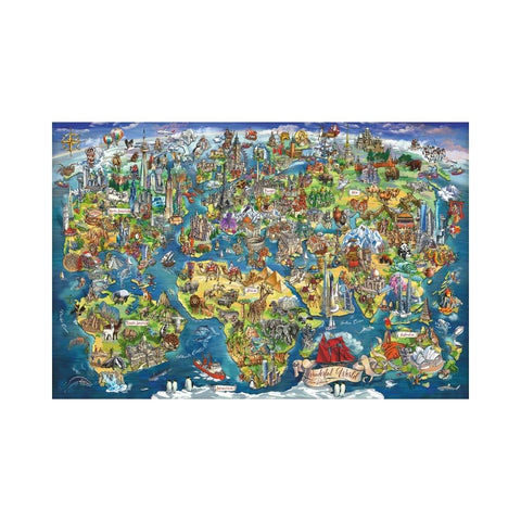 Ravensburger - Illustrated World Map 5000pc