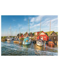 Colourful Harbourside Ahrenshoop Germany 1000-piece puzzle