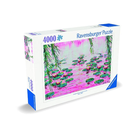 Pink Water Lillies 4000pc puzzle