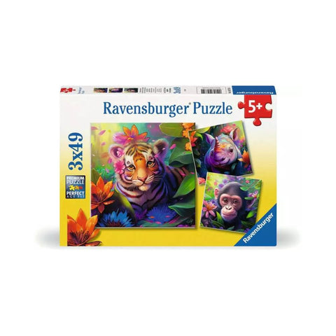 Ravensburger - Jungle Babies 3x49-piece puzzles
