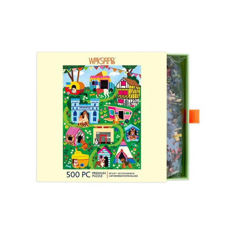 WerkShoppe - Doggie D'House - Slip Box, 500pc puzzle 