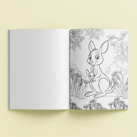 Kaleidoscope Sticker Colouring Australian Animals