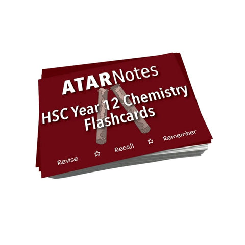 ATAR Notes - Flashcards: HSC Year 12 Chemistry