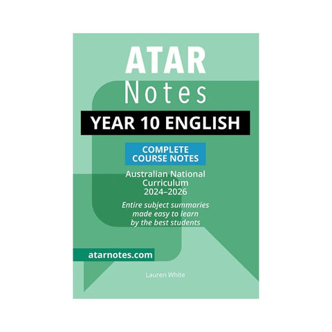 ATAR Notes - Year 10 English Complete Course Notes (2024-2026)