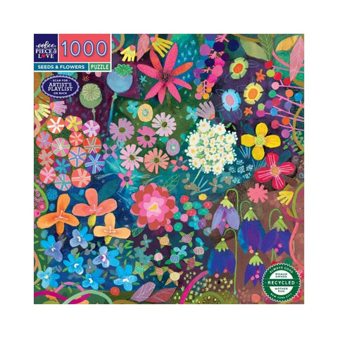 eeBoo – Seeds & Flowers  1000pc puzzle