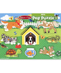 Melissa & Doug Pets Peg Puzzle-Modern Brands-booksrusandmore