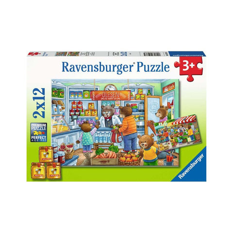Ravensburger 2 x 12pc Puzzles Lets Go Shopping