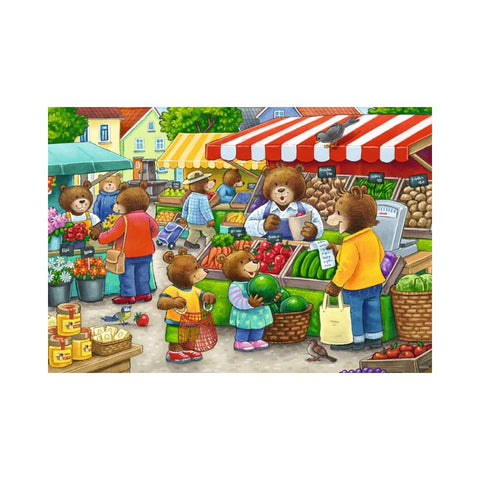 Ravensburger 2 x 12pc Puzzles Lets Go Shopping