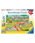 Ravensburger 2 x 24pc Puzzle A Day At The Zoo