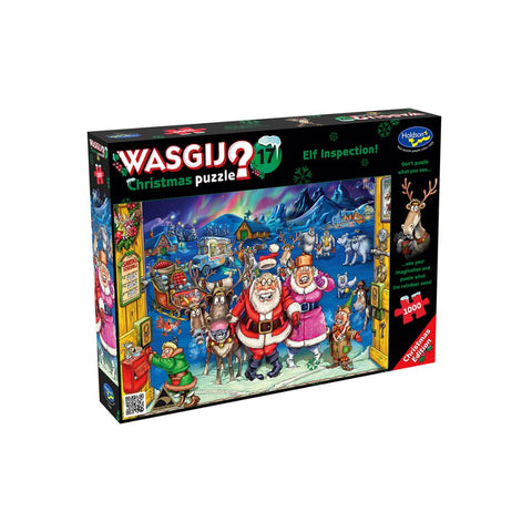 Holdson Wasgij? No.17 Elf Inspection! 1000pc Christmas Puzzle