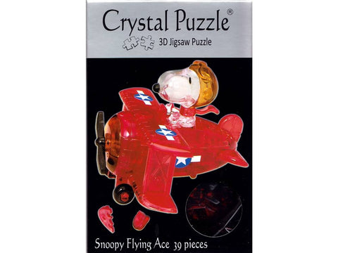 Crystal Puzzle 3D Snoopy Flying Ace 39pc-Jeruel Industrial-booksrusandmore