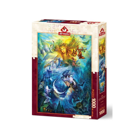 Art Puzzle - The Day and Night Princesses 1000pc Puzzle